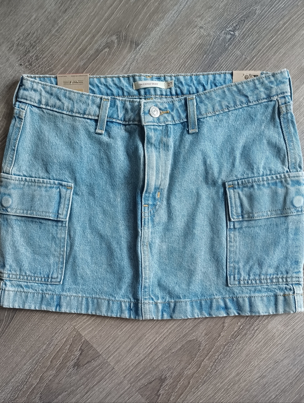 NWT Levi's 94 Cargo Pocket Denim Mini Skirt